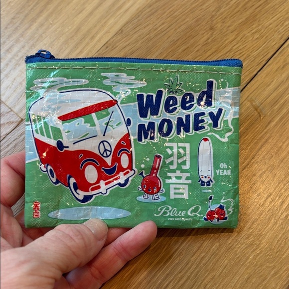 Blue Q Coin Purses Set of Two Small Zipper Pouches - Picture 4 of 6